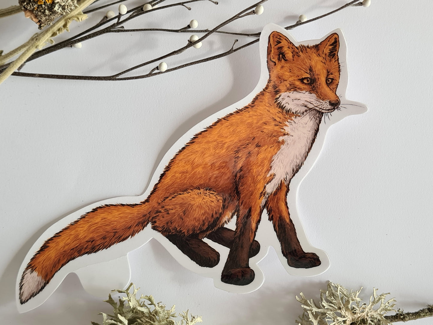 Red fox jounal stickers