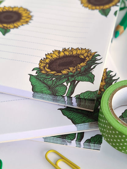 Sunflowers notepad