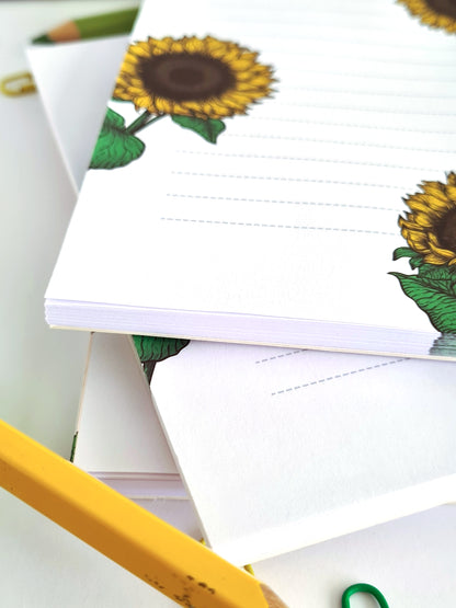 Sunflowers notepad