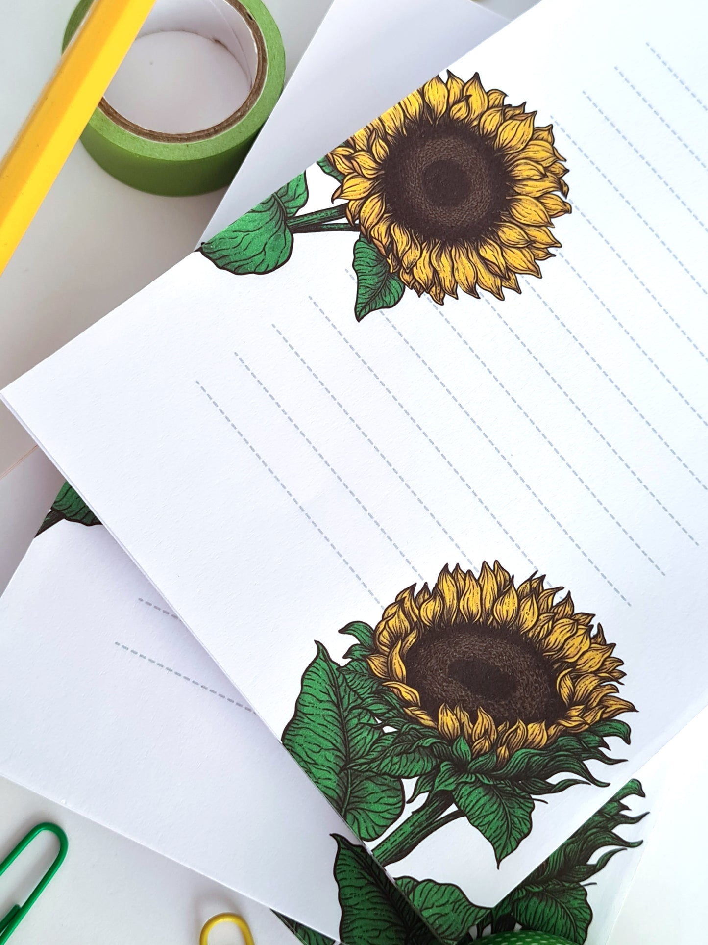 Sunflowers notepad