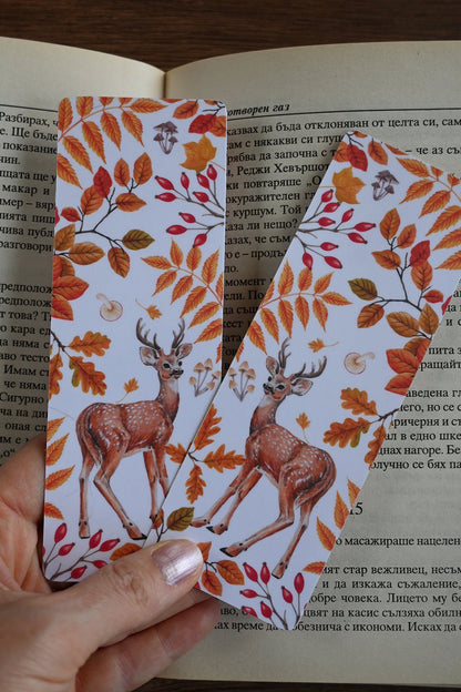 Autumn deer Bookmark - katerinamitkova