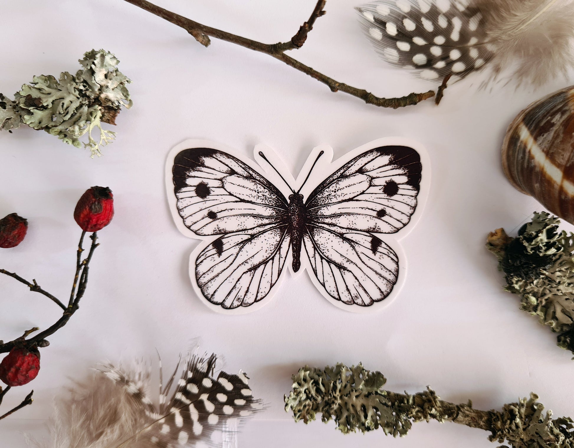 Butterfly stickers, set 2 - katerinamitkova