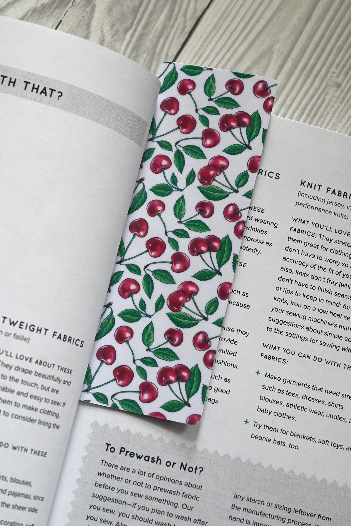 Cherries bookmark - katerinamitkova