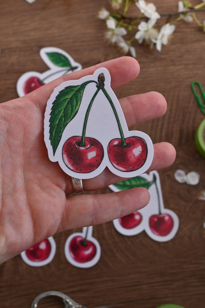Cherries journal stickers - katerinamitkova