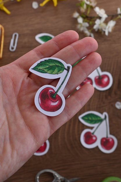 Cherries journal stickers - katerinamitkova