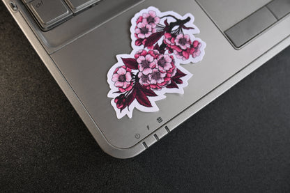 Cherry blossom branches journal stickers - katerinamitkova