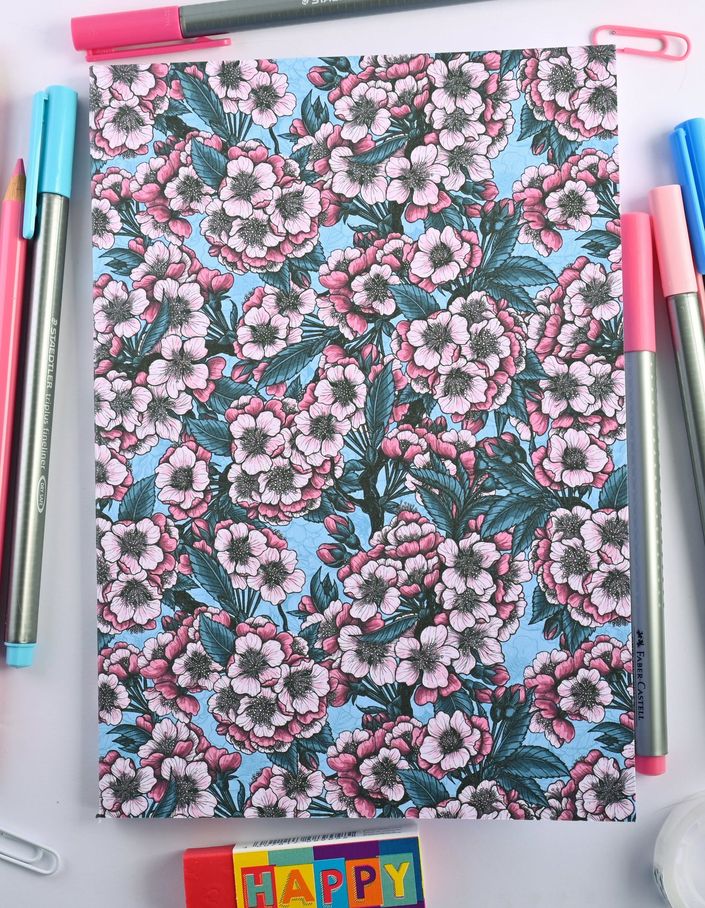 Cherry blossom Notebook - katerinamitkova
