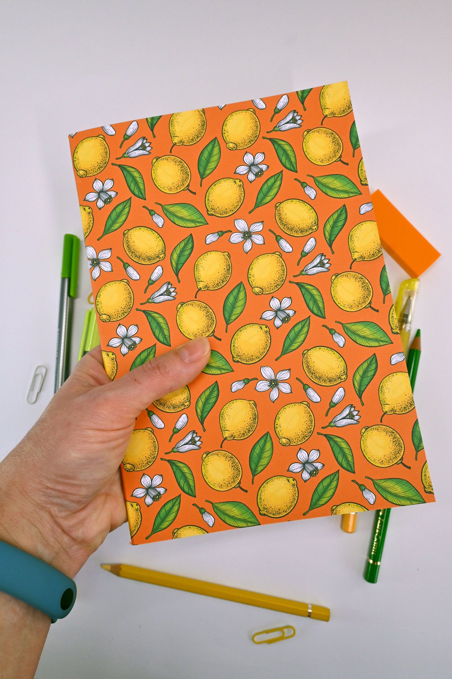 Lemons and Blossoms Notebook - katerinamitkova