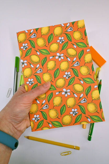 Lemons and Blossoms Notebook - katerinamitkova