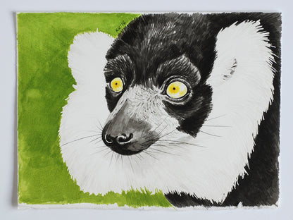 Lemur painting - katerinamitkova