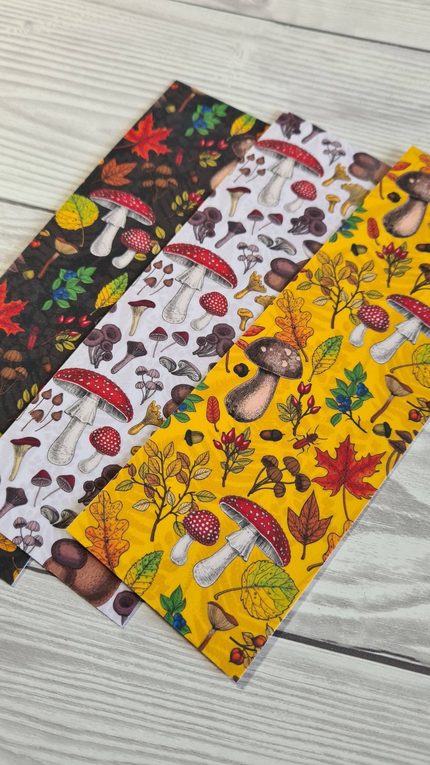 Mushroom pattern Bookmark - katerinamitkova