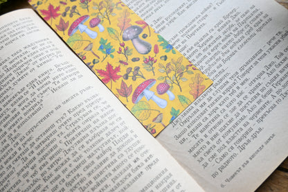 Mushroom pattern Bookmark - katerinamitkova