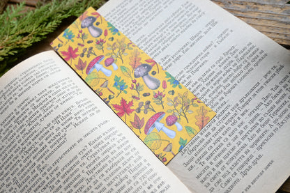 Mushroom pattern Bookmark - katerinamitkova