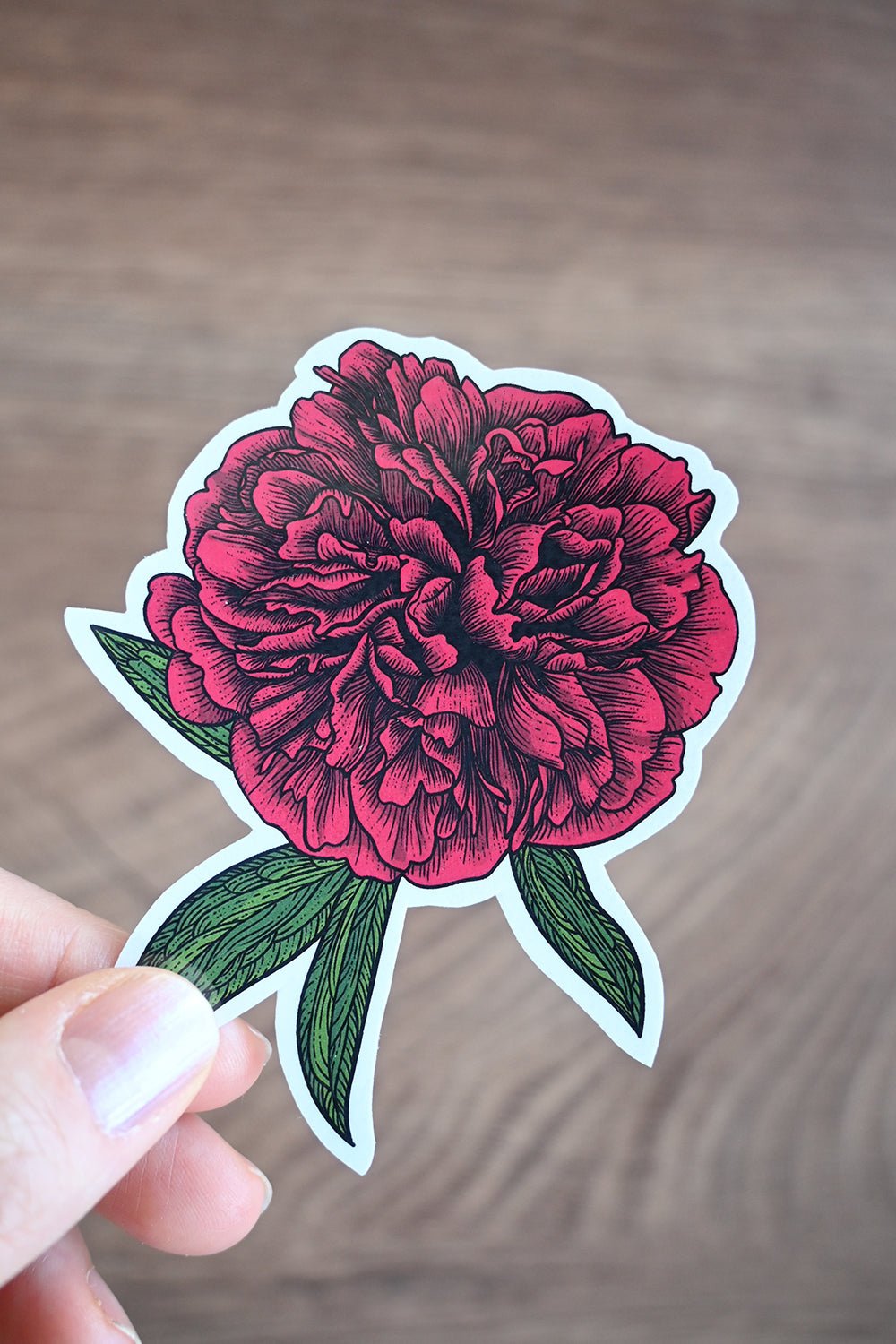 Peony journal stickers - katerinamitkova
