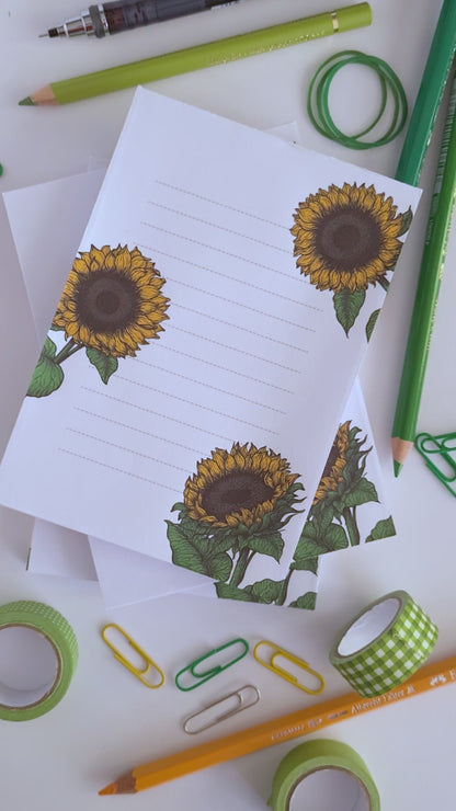 Sunflowers notepad