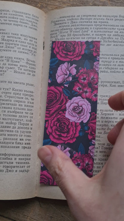 Roses pattern Bookmark