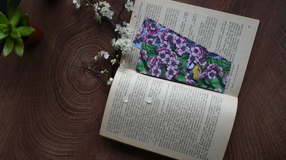 Cherry blossoms and birds pattern Bookmark