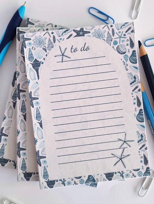Seashells notepad - katerinamitkova