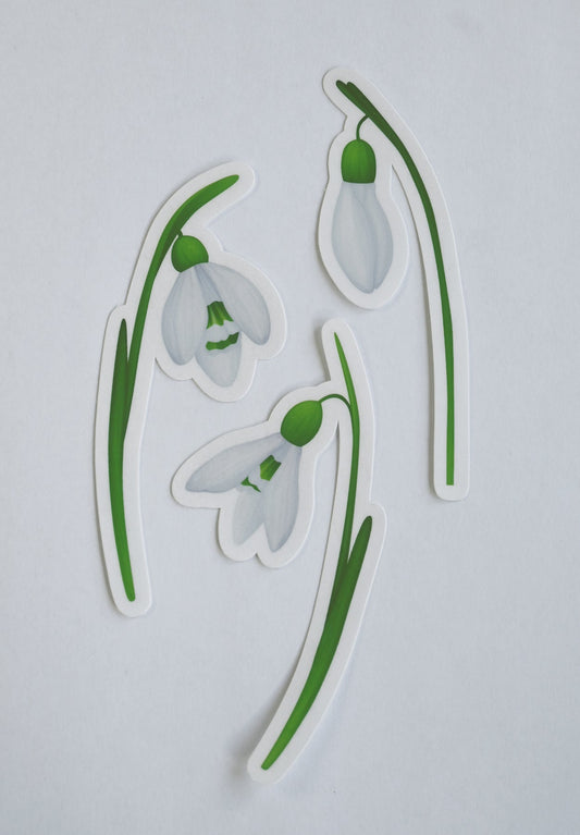 Snowdrops journal stickers - katerinamitkova