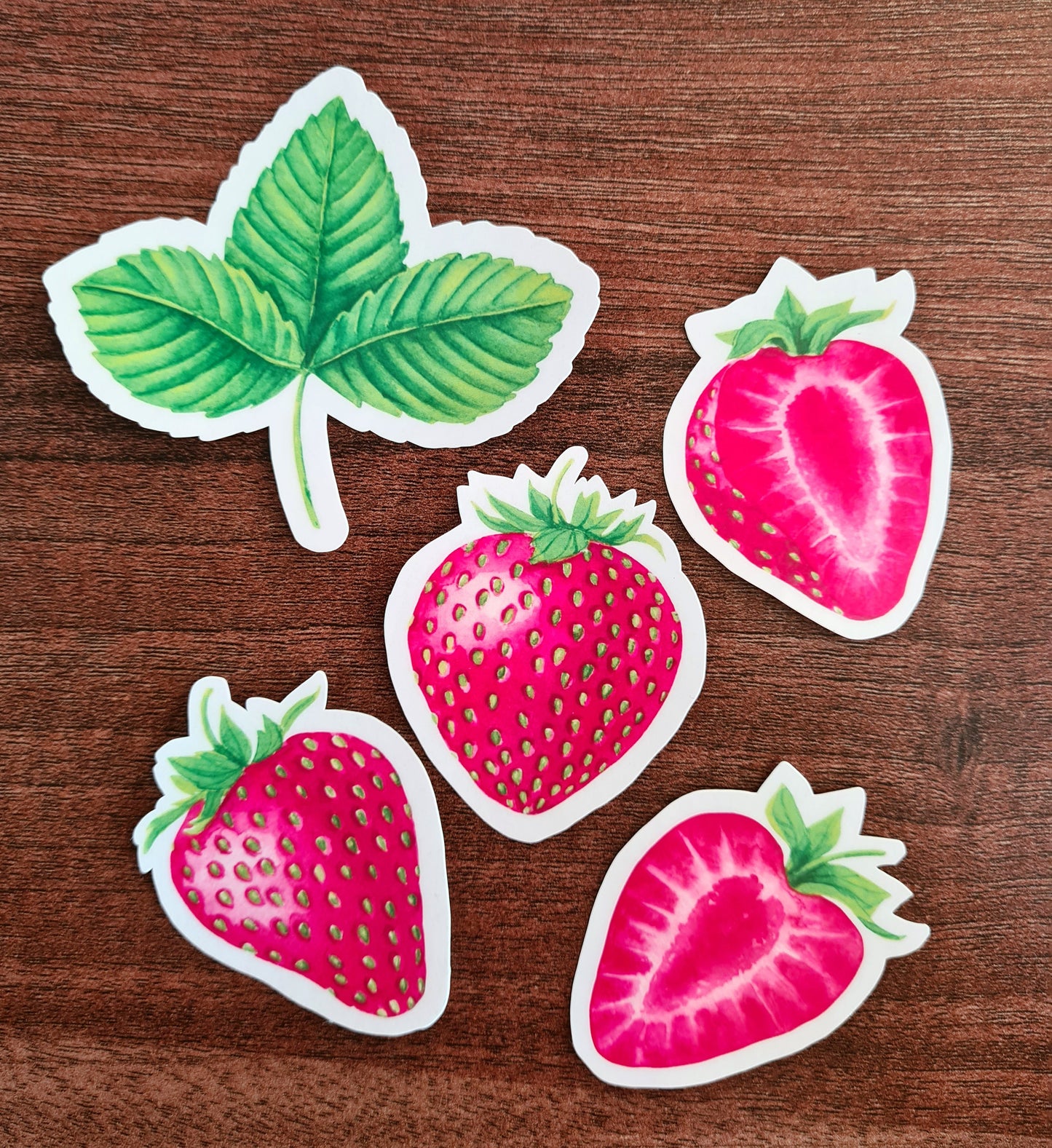 Strawberry journal stickers - katerinamitkova
