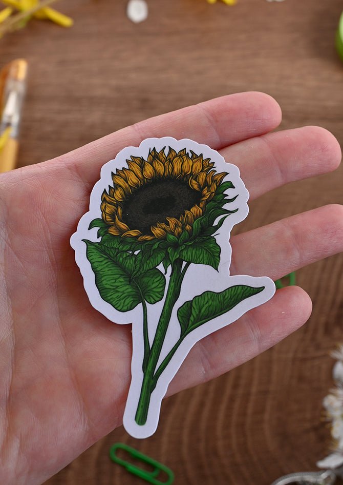 Sunflowers journal stickers - katerinamitkova