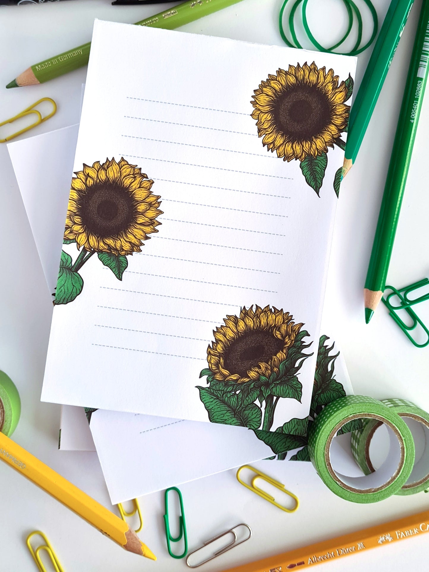 Sunflowers notepad - katerinamitkova