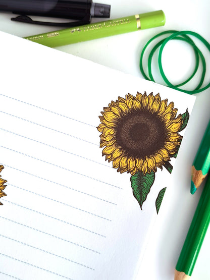 Sunflowers notepad - katerinamitkova