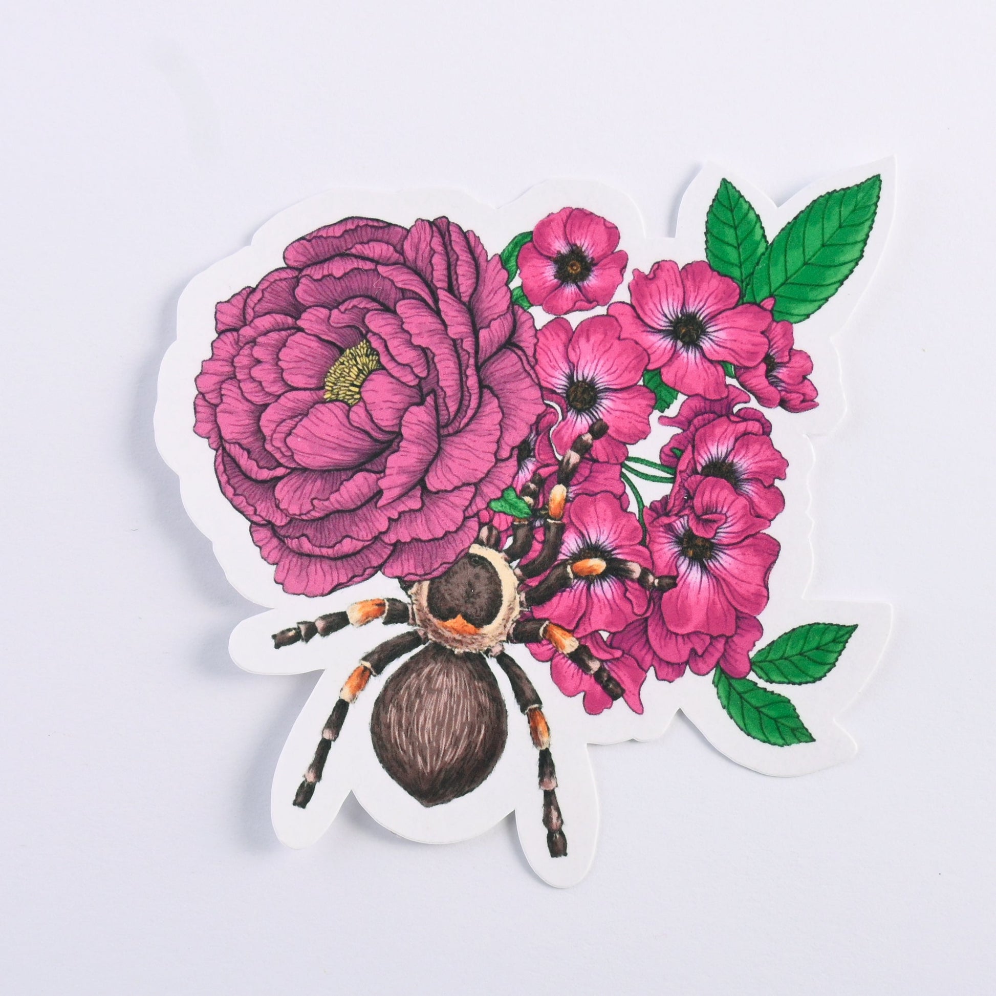 Tarantula bouquet journal stickers - katerinamitkova