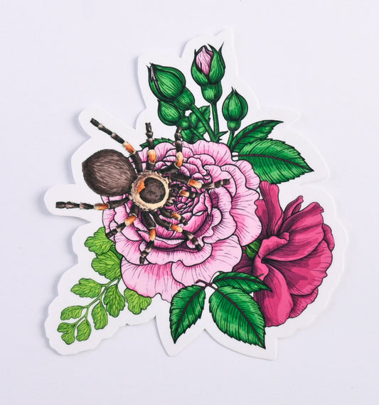 Tarantula bouquet journal stickers - katerinamitkova